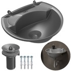 Pia Lavatório Banheiro Plástico 4l Prata | Astra